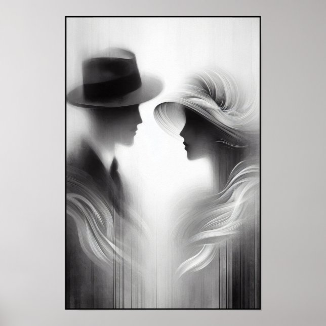 Viskare av en bortglömd Era-Abstrakt Poster (Framsidan)