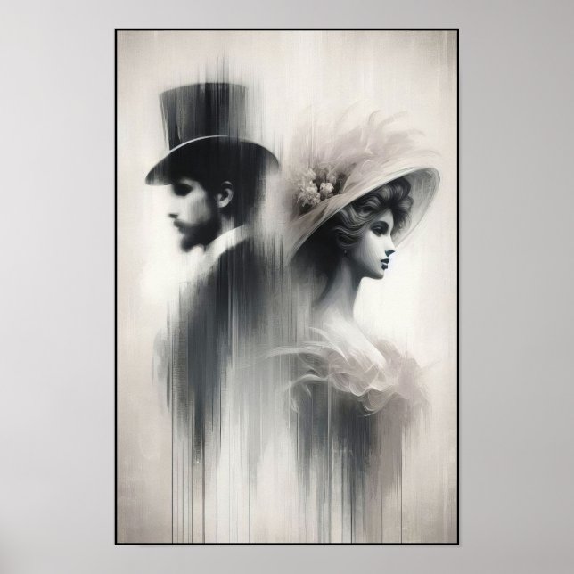 Viskare av en bortglömd Era-Abstrakt Poster (Framsidan)
