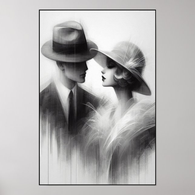 Viskare av en bortglömd Era-Abstrakt Poster (Framsidan)