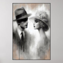 Viskare av en bortglömd Era-Abstrakt Poster