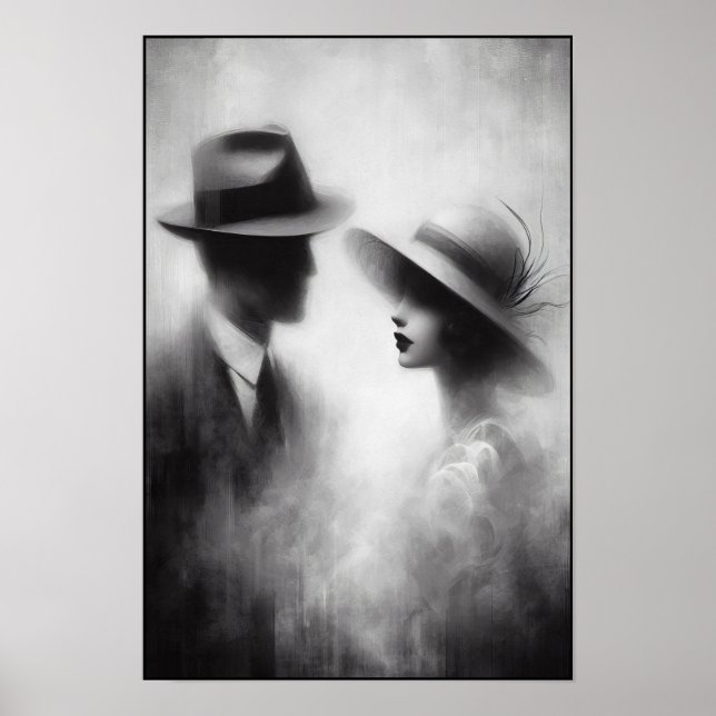 Viskare av en bortglömd Era-Abstrakt Poster (Framsidan)