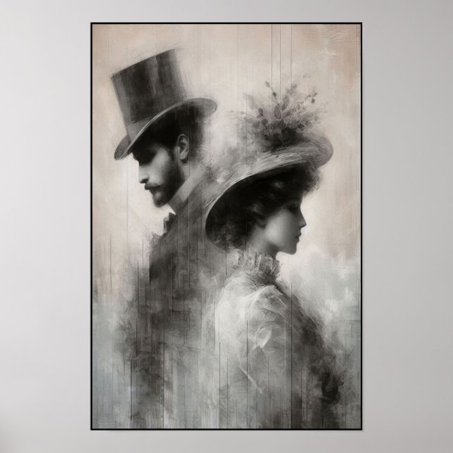 Viskare av en bortglömd Era-Abstrakt Poster (Framsidan)