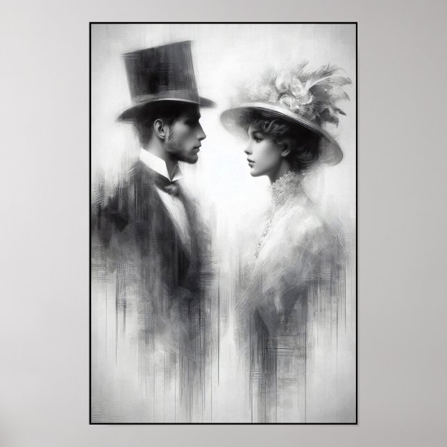 Viskare av en bortglömd Era-Abstrakt Poster (Framsidan)