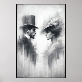 Viskare av en bortglömd Era-Abstrakt Poster