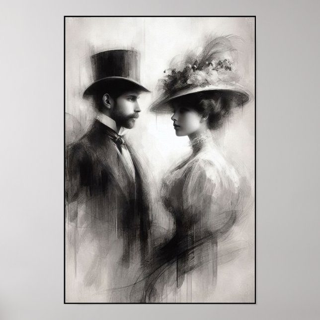 Viskare av en bortglömd Era-Abstrakt Poster (Framsidan)