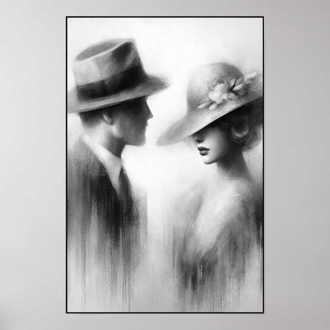 Viskare av en bortglömd Era-Abstrakt Poster (Framsidan)