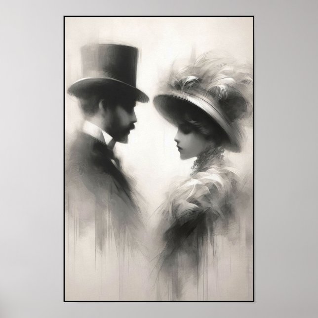 Viskare av en bortglömd Era-Abstrakt Poster (Framsidan)