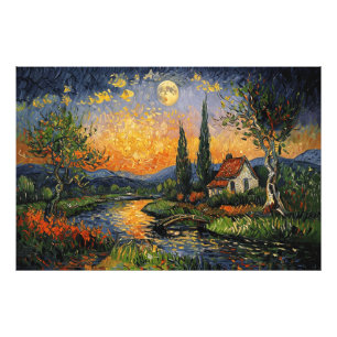Viskare: en hyllning till Van Goghs konstnär Fototryck