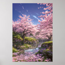 Viskare för Blommar och ström Poster