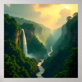 "Viskare för dalen: Naturens gyllene timme" Poster