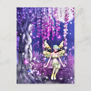 Viskare för Moonlit Fairy Vykort