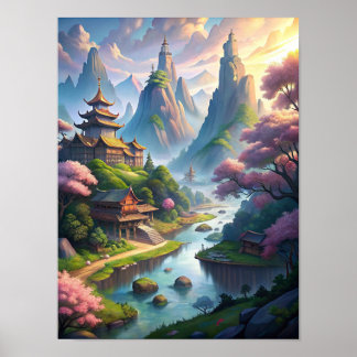 Viskare för serenity: Kinas antika landskap Poster