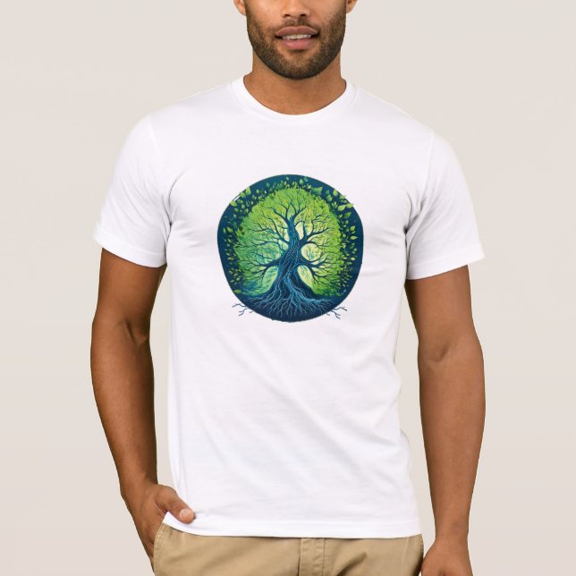 Viskare för Vinden: Träd. T Shirt (Framsida)