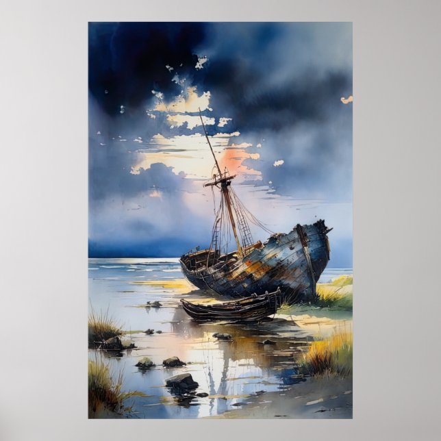 Viskare, förstörd Frakt Poster (Framsidan)