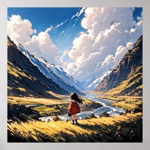 Viskare i dalen: En Anime Journey Poster