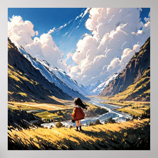 Viskare i dalen: En Anime Journey Poster