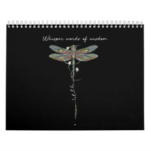 Viskare Ord av Wisdom Brocade Dragonfly Kalender