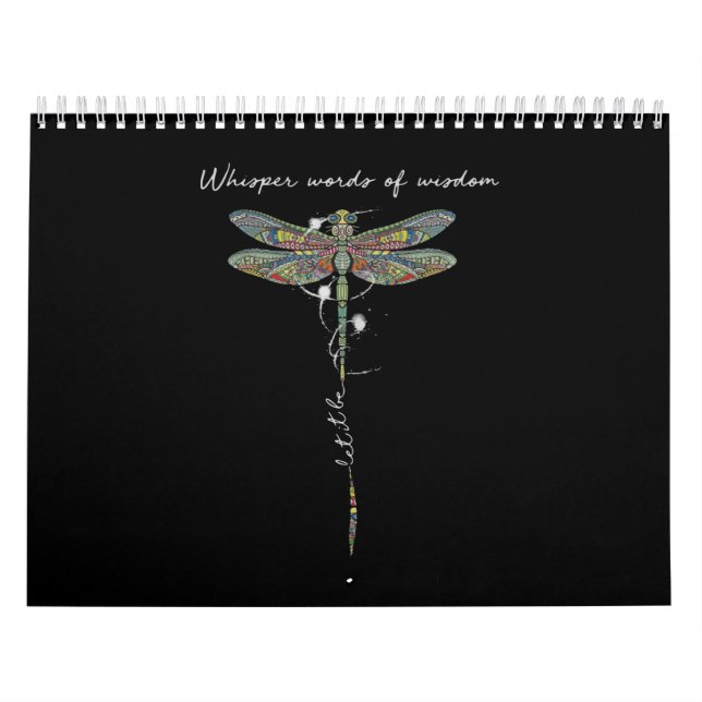 Viskare Ord av Wisdom Brocade Dragonfly Kalender (Omslag)