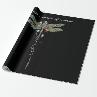 Viskare Ord av Wisdom Brocade Dragonfly Presentpapper