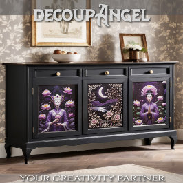 Viskare - uppsättning med 3 - Decoupage