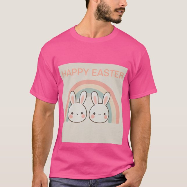 viskig påsk-skjorta t shirt (Framsida)