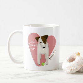 Visklik Jack Russell mamma rosa -tennis boll Kaffemugg