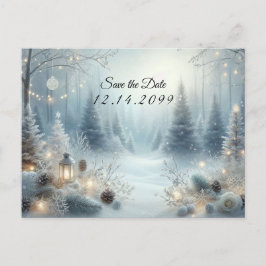 Viskningar av en vintersolstånd meddelande vykort