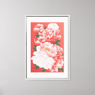 Viskningar av Peony Grace Canvastryck