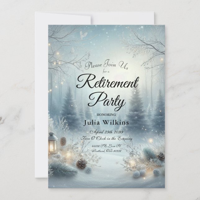 Viskningar om en Vintersolstånd Inbjudningar (Framsida)