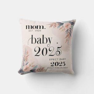 Viskningar om nytt liv: Mamma Est. 2025 Minnessak Kudde