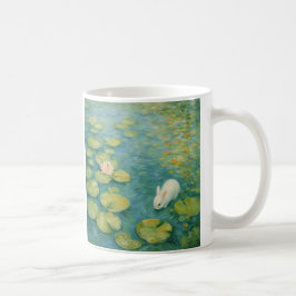 Viskningar vid liljedammen – White Rabbit-mugg Kaffemugg