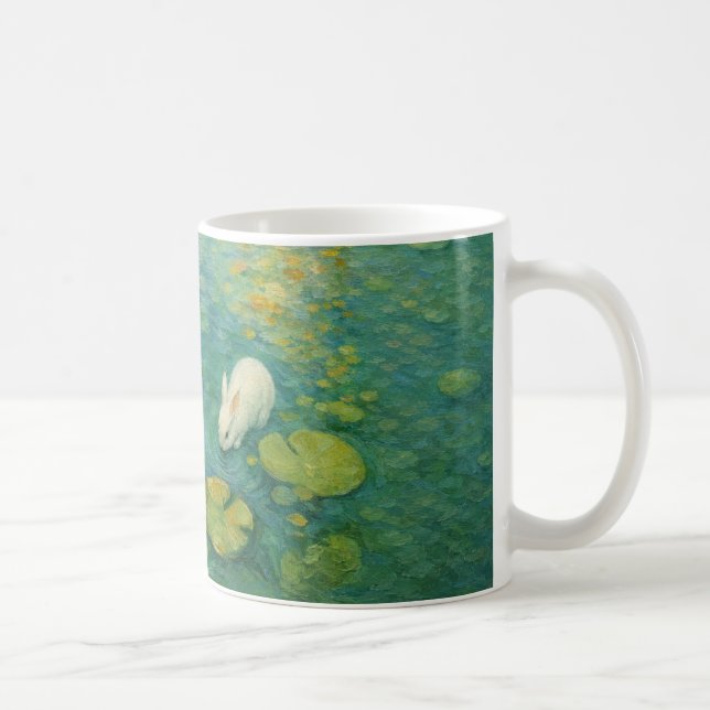 Viskningar vid liljedammen – White Rabbit-mugg Kaffemugg (Höger)