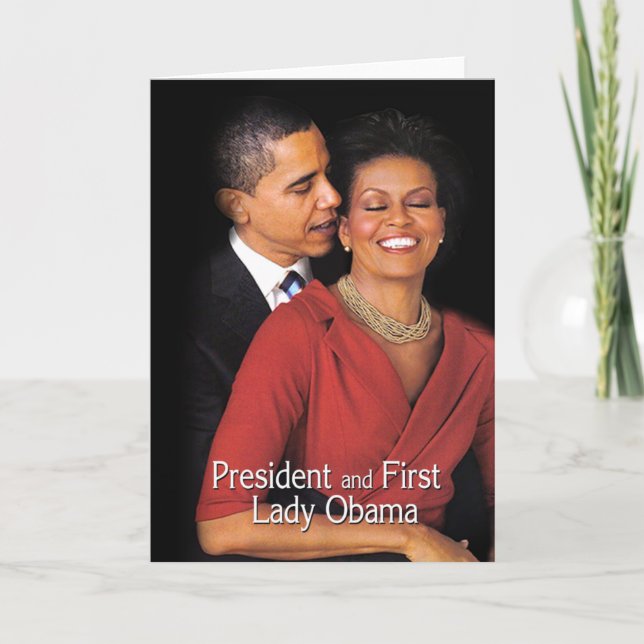 Viskningen (presidenten & den första damen Obama) Kort (Framsida)