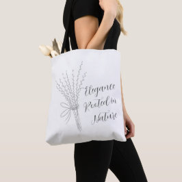 Viskningsgrenar Botanisk Totebag Tygkasse