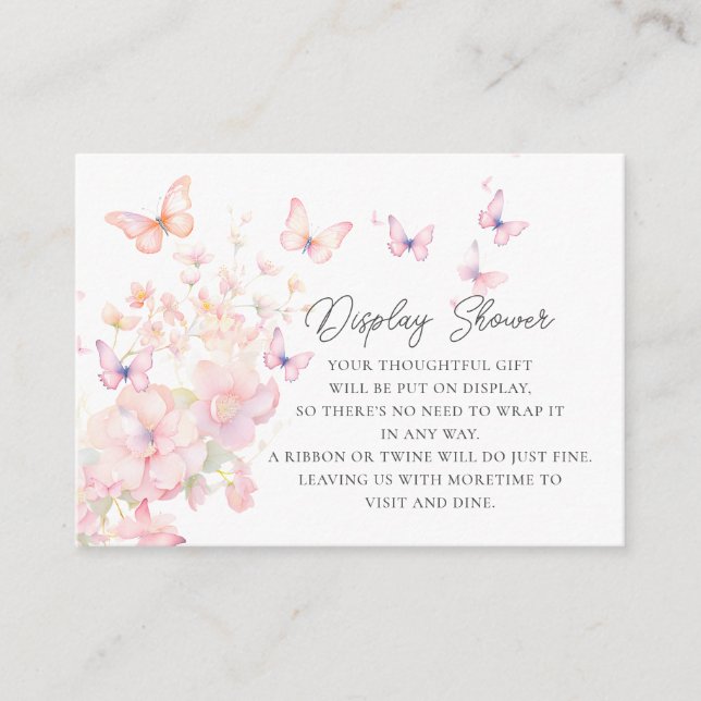 Vismliknande Visning för fjärilar Tilläggskort (Framsida)