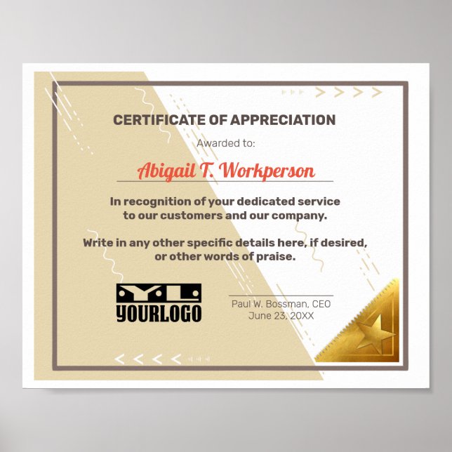 Visning av bedömningscertifikat för medarbetare poster (Framsidan)