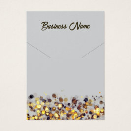 Visning av Bright grått golden QR-kodhalsband Visitkort