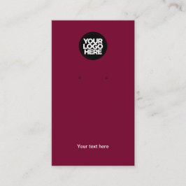 Visning av Cherry Red Earring- för Business Logoty Visitkort