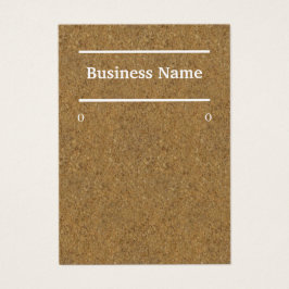 visning av chic kork-träslag visitkort