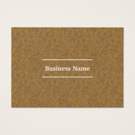 visning av chic kork-träslag visitkort