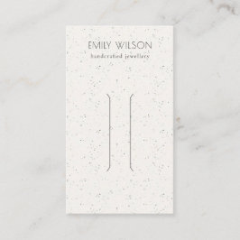 Visning av Diskret mjuk vit keramisk Struktur Hair Visitkort