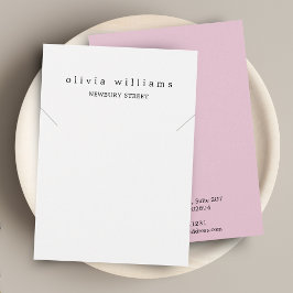 Visning av enkelt modernt Necklace Bracelet- för R Visitkort