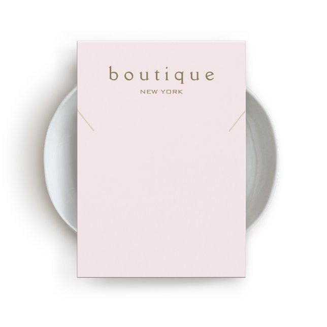 Visning av enkelt Necklace- för Rosa Visitkort (Skapare uppladdad)