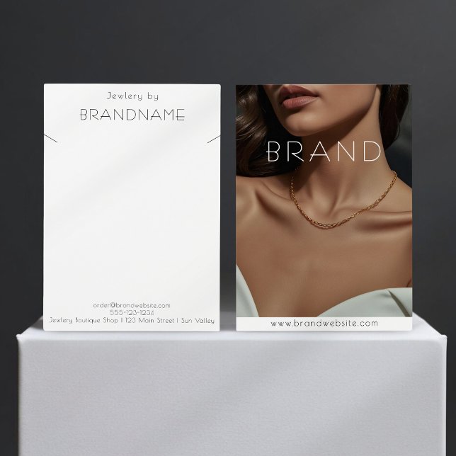 Visning av fotohalsband visitkort (Skapare uppladdad)