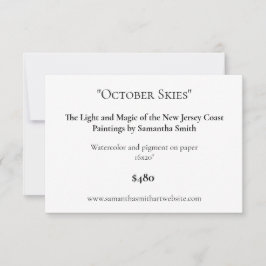 Visning av konsthämplar för redigerbar konsthändel tack kort