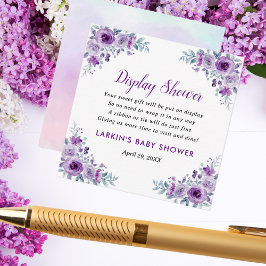 Visning av Lilac-Blommigt Visar ingen begäran om f Tilläggskort