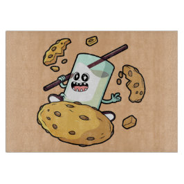 Visning av mjölk och cookie