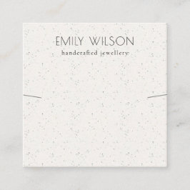 Visning av mjuk vit keramisk Struktur Necklace Ban Fyrkantigt Visitkort