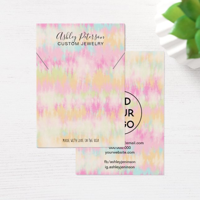 Visning av monokorniga regnbågsbeklädnadssaftar visitkort (Skivbord)