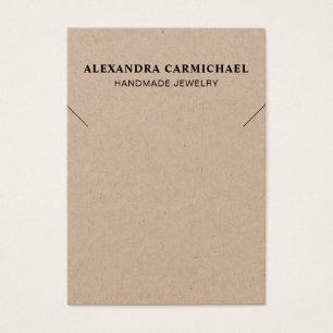 Visning av rustiskt utseende, handgjord av judiskt visitkort